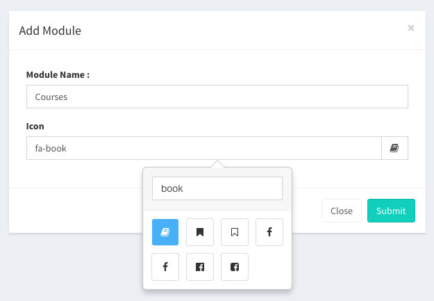 LaraAdmin Create Module Form